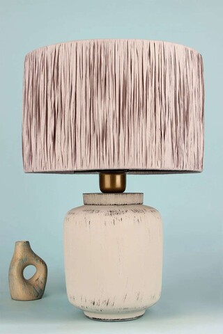 Lampa de masa, Opviq, 687HMY2492, Ecru / Crem