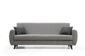 Canapea extensibila 3 locuri, Atelier del Sofa, 730MST1201, Gri deschis