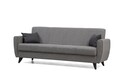 Canapea extensibila 3 locuri, Atelier del Sofa, 730MST1209, Gri deschis