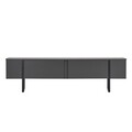 Comoda TV, Nordure, Onera, 180x50x30 cm, Antracit / Negru