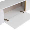 Comoda TV, Nordure, Onera, 180x50x30 cm, Alb/Auriu