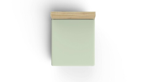 Cearceaf de pat cu elastic Ranforce Single Small (FR), L'essentiel Maison, Light Green, Verde deschis