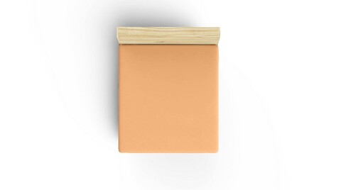 Cearceaf de pat cu elastic Ranforce Single Small (FR), L'essentiel Maison, Pale Orange, Portocaliu pal