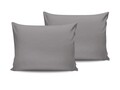 Set de fețe de pernă din satin (2 piese), L'essentiel Maison, De Dark Grey, Gri inchis