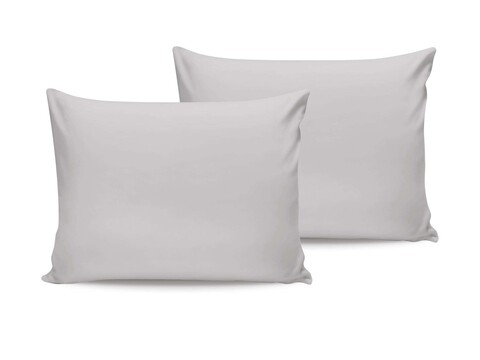 Set de fețe de pernă din satin (2 piese), L'essentiel Maison, De Light Grey, Gri deschis