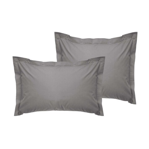 Set 2 fete de perna Oxford Satin (EU) (IT), L'essentiel Maison, De Dark Grey, Gri inchis