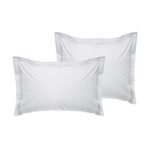 Set 2 fete de perna Oxford Satin (EU) (IT), L'essentiel Maison, De White, Alb
