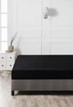 Cearceaf de pat cu elastic Ranforce Single Large (FR), L'essentiel Maison, Black, Negru