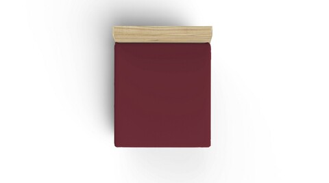 Cearceaf de pat cu elastic Ranforce Single Large (FR), L'essentiel Maison, Maroon, Maro