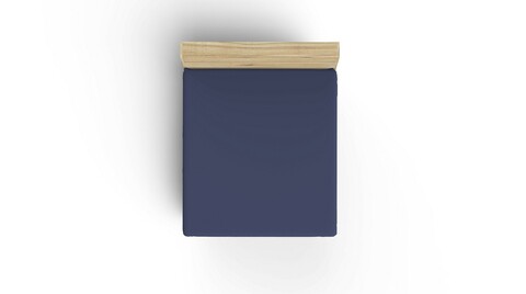 Cearceaf de pat cu elastic Ranforce Single Large (FR), L'essentiel Maison, Dark Blue, Albastru inchis