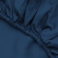 Cearceaf de pat cu elastic Satin Single Large (FR), L'essentiel Maison, De Petrol Blue, Albastru petrol