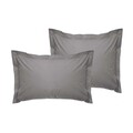 Set 2 fete de perna Oxford Satin (FR), L'essentiel Maison, De Dark Grey, Gri inchis