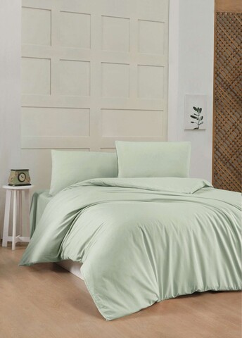 Lenjerie de pat dubla Super King (EU) (IT), L'essentiel Maison, Light Green, Verde deschis