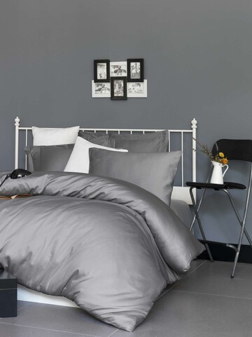 Cearceaf de pat cu elastic Satin Super King (FR) (IT) (ES) DE), L'essentiel Maison, De Dark Grey, Gri inchis