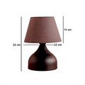 Lampa de masa, Opviq, 780SGN2137, Gri/Negru
