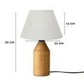 Lampa de masa, Opviq, 780SGN2154, Crem / Stejar