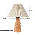 Lampa de masa, Opviq, 780SGN2156, Crem / Stejar