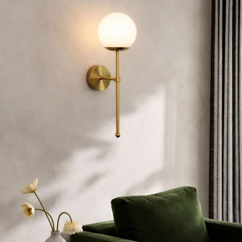 Aplica de perete, Opviq, 780SGN2717, Aur/Alb