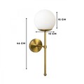 Aplica de perete, Opviq, 780SGN2717, Aur/Alb
