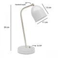 Lampa de masa, Opviq, 780SGN4637, Alb