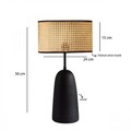 Lampa de masa, Opviq, 780SGN4646, Bej/Negru