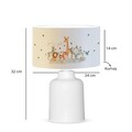 Lampa de masa, Opviq, 780SGN4677, Multicolor