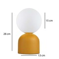 Lampa de masa, Opviq, 780SGN4736, Galben