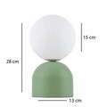 Lampa de masa, Opviq, 780SGN4737, Verde menta