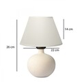 Lampa de masa, Opviq, 780SGN4771, Crem