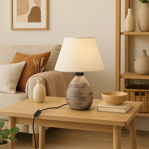 Lampa de masa, Opviq, 780SGN4775, Crem