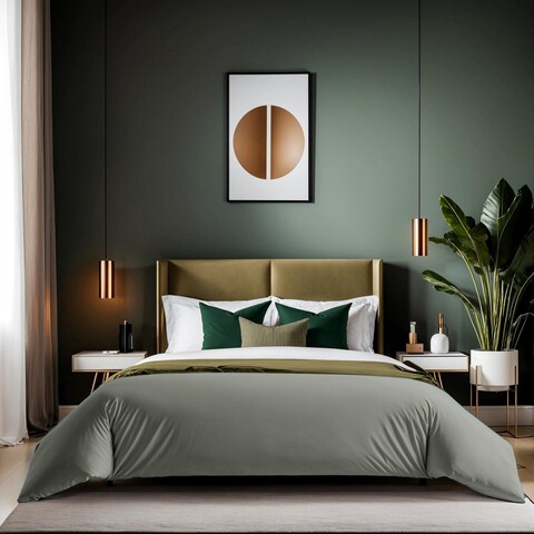 Husa de pilota Ranforce Single XXL (DE), L'essentiel Maison, Tonne Verte, Gri inchis