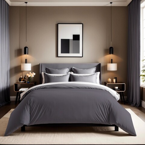 Husa de pilota Ranforce Single XXL (DE), L'essentiel Maison, Tonne Grise, Gri inchis