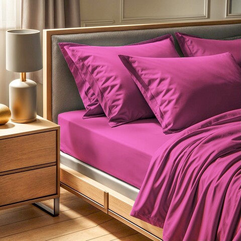 Cearceaf de pat cu elastic Ranforce Double XL (FR) (IT) (ES) (DE), L'essentiel Maison, Tonne Rosse, Roz prafuit