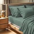 Cearceaf de pat cu elastic Ranforce Single (FR) (IT) (ES) (DE), L'essentiel Maison, Tonne Mixte, Verde