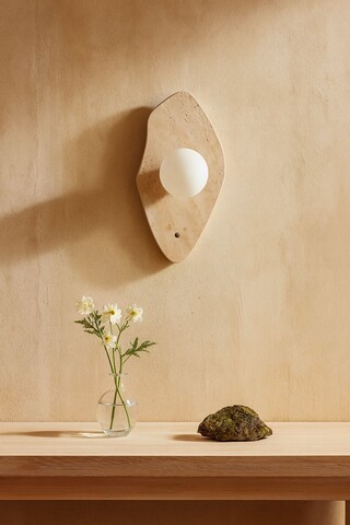 Aplica de perete, Opviq, 823OLY1144, Bej/Alb