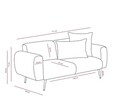 Canapea 2 locuri, Atelier del Sofa, 825BLC2852, Crem