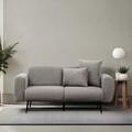 Canapea 2 locuri, Atelier del Sofa, 825BLC2881, Gri deschis