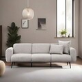 Canapea 3 locuri, Atelier del Sofa, 825BLC2882, Gri deschis