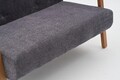 Canapea 2 locuri, Atelier del Sofa, 825BLC2944, Gri