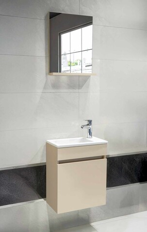 Dulap de baie, Hanah Home, Fit, 45x53x25 cm, Bej