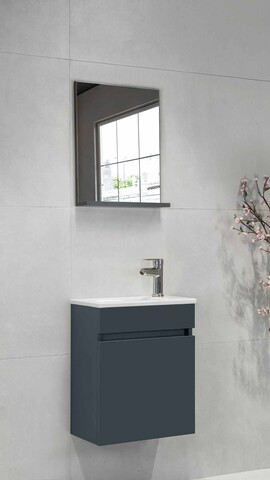 Dulap de baie, Hanah Home, Fit, 45x53x25 cm, Antracit