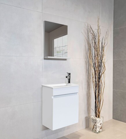 Dulap de baie, Hanah Home, Fit, 45x53x25 cm, Alb