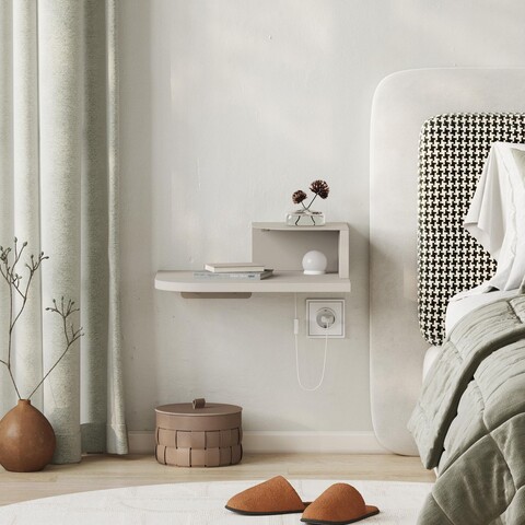 Noptiera, Hanah Home, Luno, 40x16.2x30 cm, Gresie