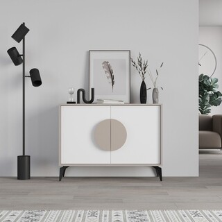110x82x35.6 cm, Mocha;Alb