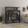 Corp biblioteca, Hanah Home, Labirent, 125x128.6x22 cm, Antracit