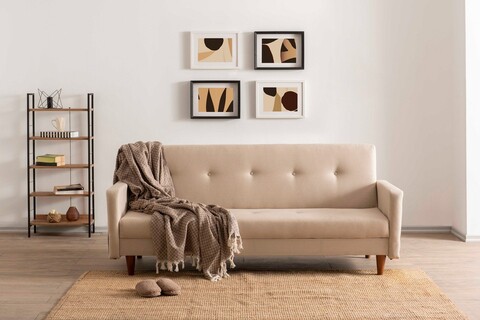 Canapea extensibila 3 locuri, Atelier del Sofa, 859FTN2811, Crem