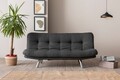 Canapea extensibila 3 locuri, Atelier del Sofa, 859FTN2828, Gri inchis