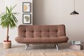 Canapea extensibila 3 locuri, Atelier del Sofa, 859FTN2830, Maro deschis