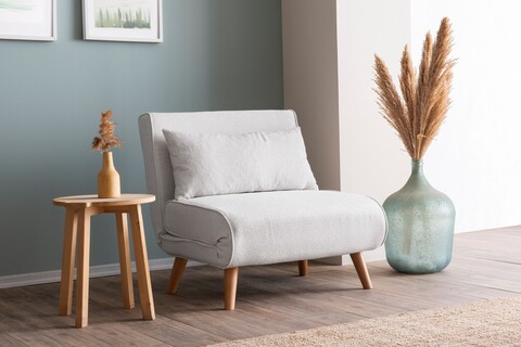 Fotoliu extensibil, Atelier del Sofa, 859FTN2832, Alb