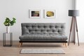Canapea extensibila 3 locuri, Atelier del Sofa, 859FTN2847, Gri deschis